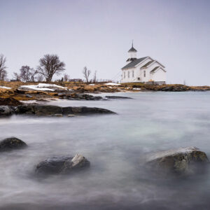 Gimsoy Kirche auf den Lofoten